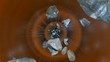 Aminated falling Rocks