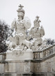 Vienna - Gloriette in Schonbrunn palace and statue of guardians