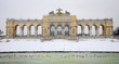 Vienna - Gloriette from Schonbrunn palace in winter