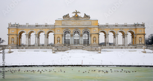 Photo: Vienna - Gloriette from Schonbrunn palace in winter Vienna - Gloriette from Schonbrunn palace in winter