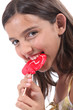 Girl with lollipop