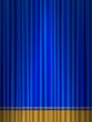 theatre blue gold curtain