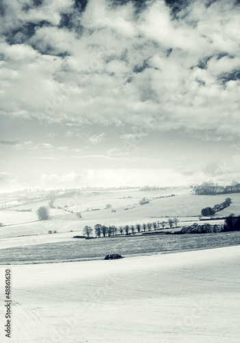 Photo: cloudy snow fields cloudy snow fields
