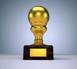 Golden trophy
