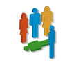 Figuren, Gruppe, Coaching, Gespraech, Therapie