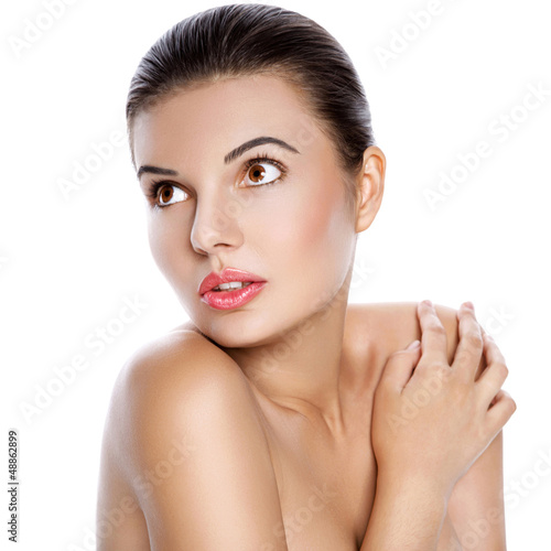 Photo: Young woman with healthy skin Young woman with healthy skin