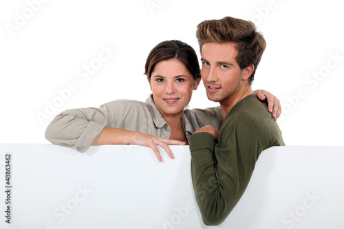 Photo: Mature white panel behind Mature white panel behind