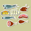 Set of food