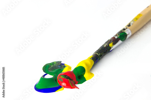 Photo: Farbmischung Pinsel Farbmischung Pinsel