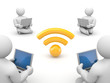 People use free wifi