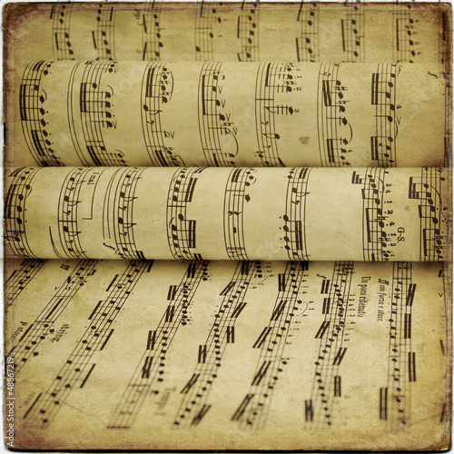 Photo: Old musical score Old musical score