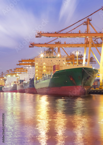 Photo: Container Cargo freight ship Container Cargo freight ship