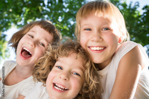 Photo: Children having fun outdoors Children having fun outdoors