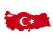 Türkei Landkarte, Turkey map, Türkiye, Vector