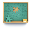 Puzzle chalkboard