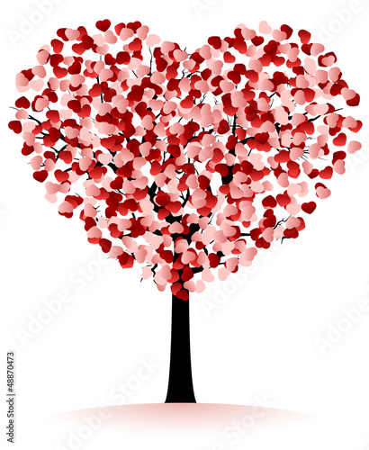 Vector: Hearts tree Hearts tree
