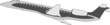 Silhouette of the flying-up plane