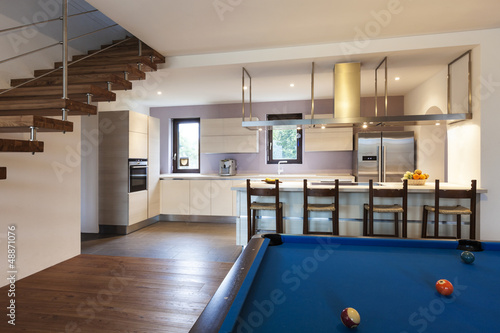 Photo: nice modern loft, room with billiards nice modern loft, room with billiards