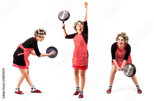 Photo: Housewife play by tennis Housewife play by tennis