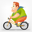 Cheerful Chubby Man