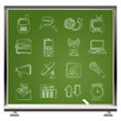 Communication and connection icons - vector icon set