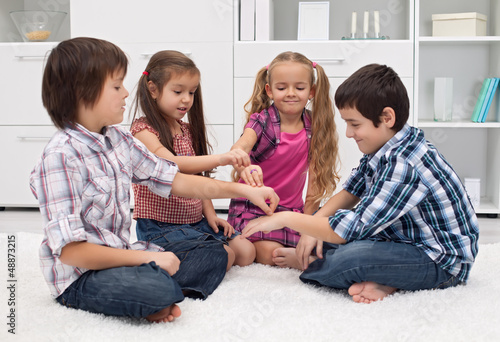 Photo: Children playing with fingers Children playing with fingers