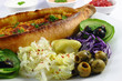 Pide with cheese and salad - Pide mit Käse und Salat