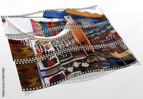Photo: Movie of indigenous market of Otavalo Movie of indigenous market of Otavalo