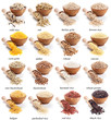 groats collection isolated in white