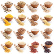 groats collection isolated in white