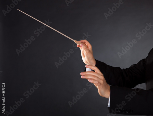 Photo: Music conductor with a baton Music conductor with a baton