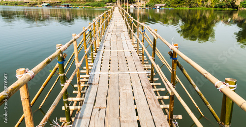 Photo: bamboo bridge bamboo bridge