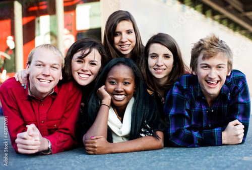 Photo: Group of Students Outside Group of Students Outside