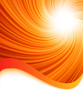 Red luminous rays. EPS 8