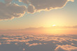 雲の上・夕暮れ