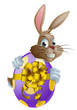 Easter bunny and egg