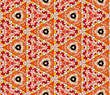 Seamlessly tiled kaleidoscopic mosaic pattern