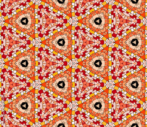 Photo: Seamlessly tiled kaleidoscopic mosaic pattern Seamlessly tiled kaleidoscopic mosaic pattern