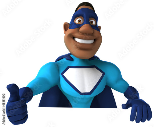 Illustration: Black superhero Black superhero