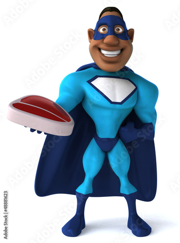Illustration: Black superhero Black superhero