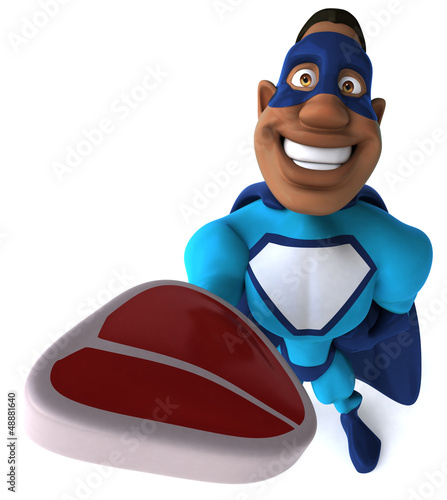 Illustration: Black superhero Black superhero
