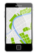 Vector smartphone with map