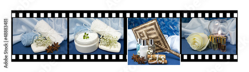Photo: film of products for body care film of products for body care
