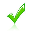Vector green tick