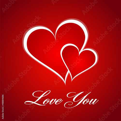 Vector: Valentine's Day greeting card. Valentine's Day greeting card.