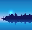 Detailed vector Istanbul  silhouette skyline