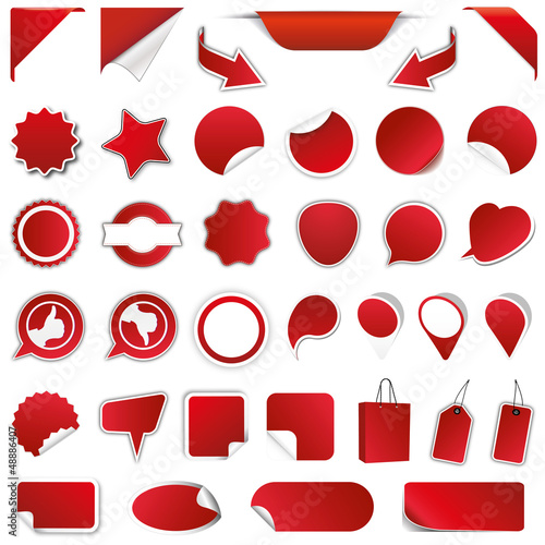 Vector: Button Sticker Kollektion - Rabatt / Sale / Angebot Button Sticker Kollektion - Rabatt / Sale / Angebot