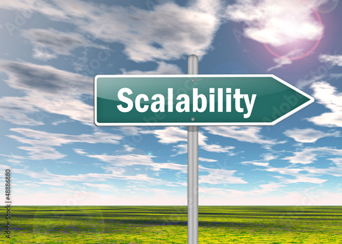 Illustration: Signpost "Scalability" Signpost "Scalability"