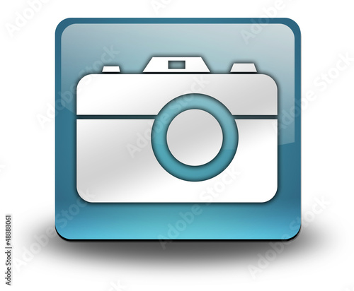 Illustration: Light Blue 3D Effect Icon "Camera" Light Blue 3D Effect Icon "Camera"