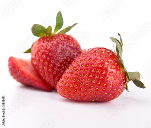 Photo: isolated strawberries isolated strawberries